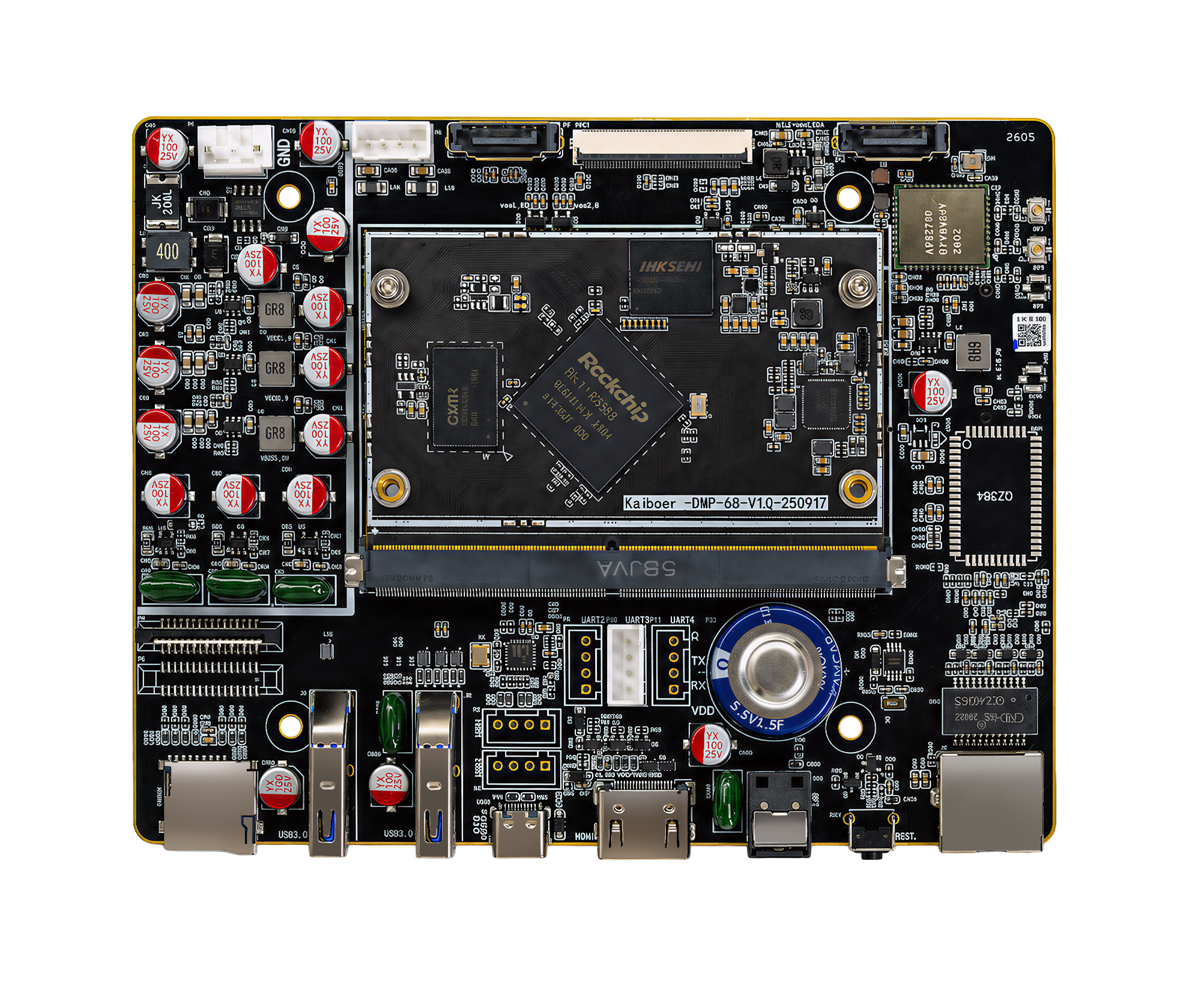 DMP-K8 Pro Kaiboer DMP-68 mainboard top view