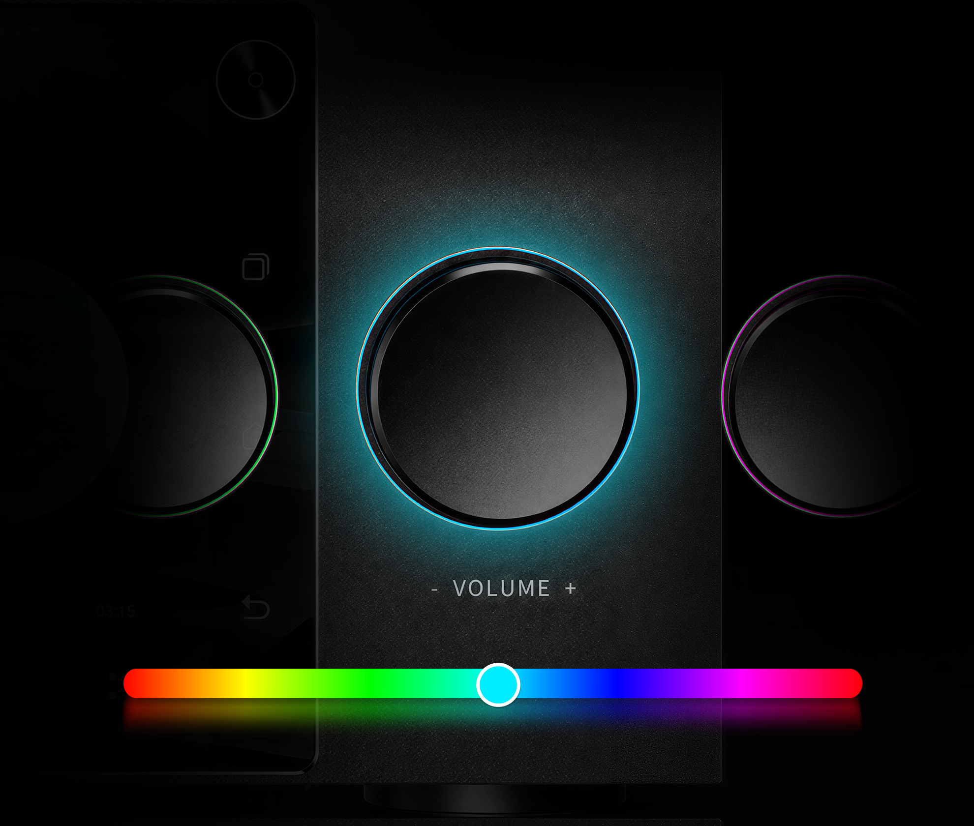 DMP-K8 Pro RGB volume knob lighting