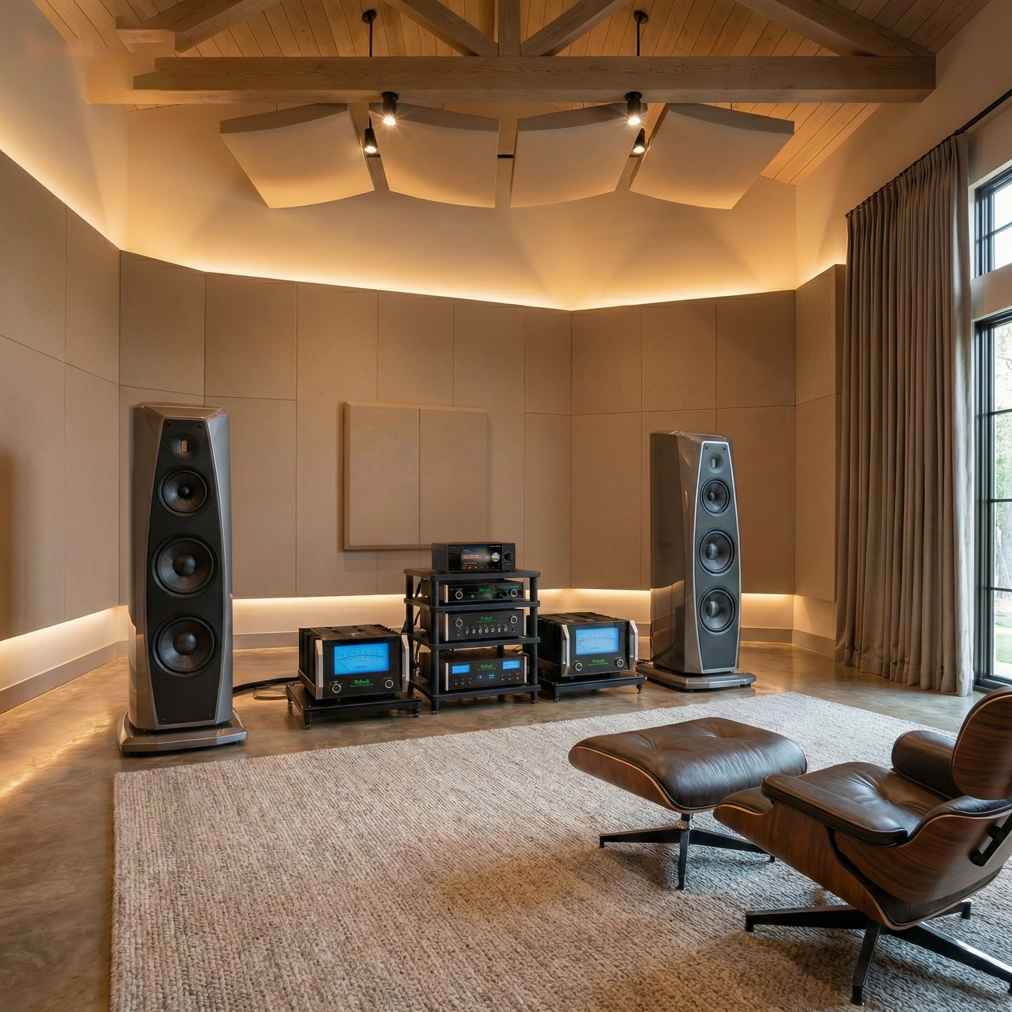 Kaiboer digital audio system in a high-fidelity listening room