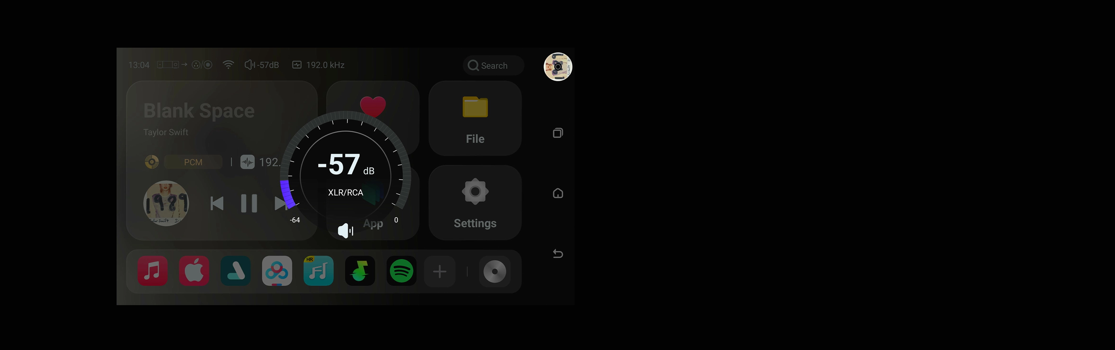 Kaiboer app 64-step hardware volume control screen