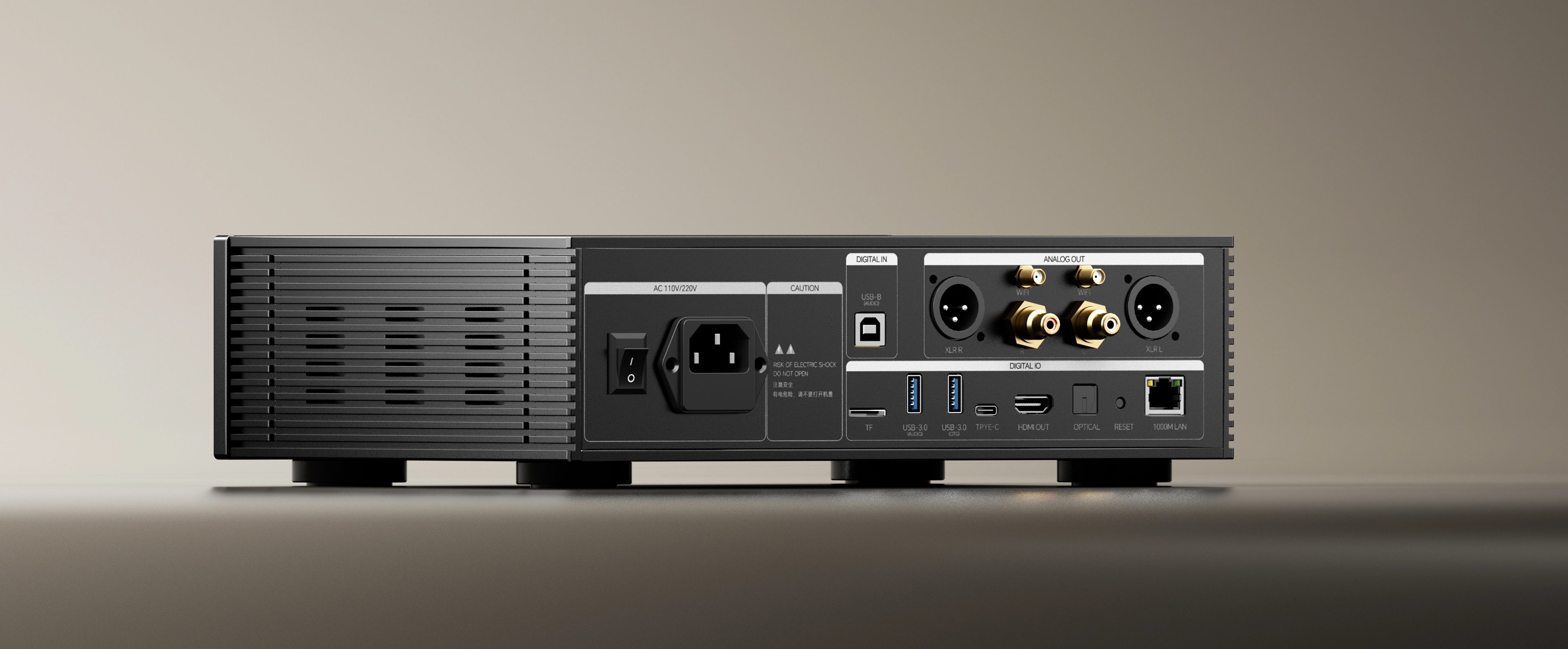 DMP-K7 PLUS rear panel and audio connections