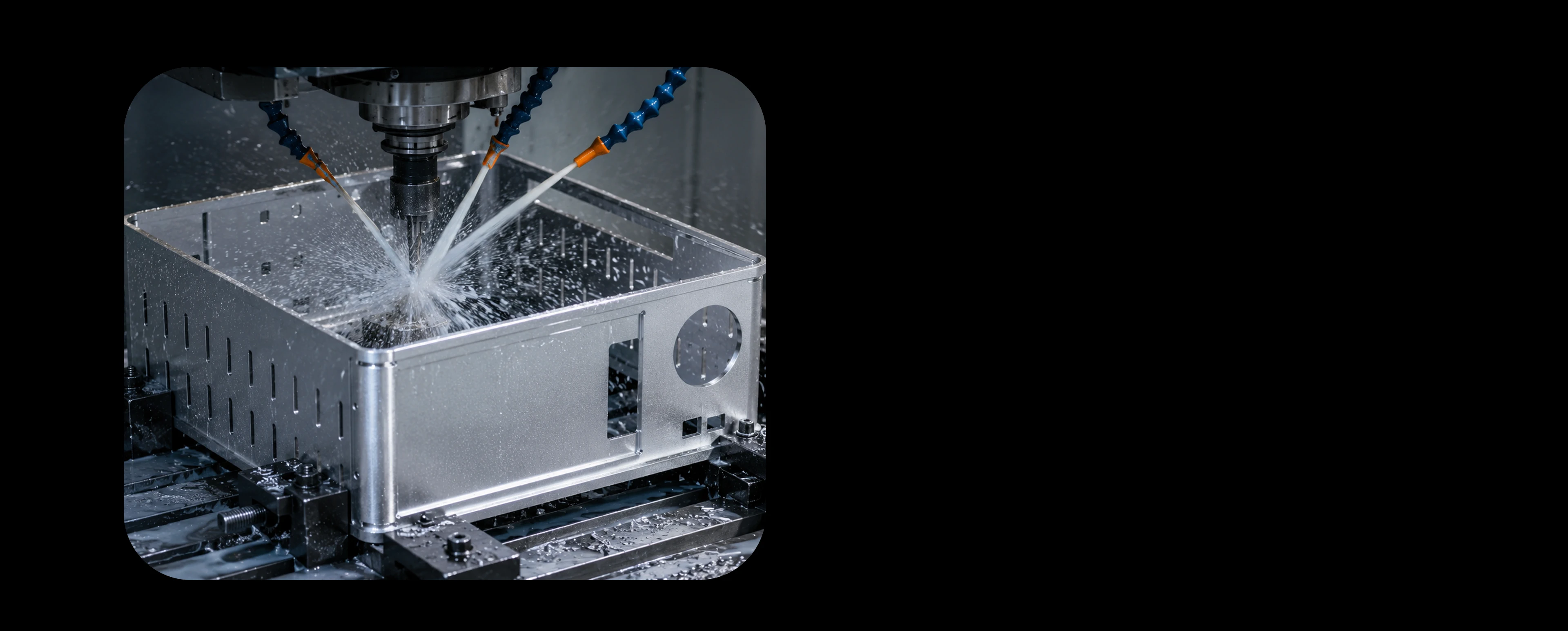 CNC machining the AIO200 aluminum chassis