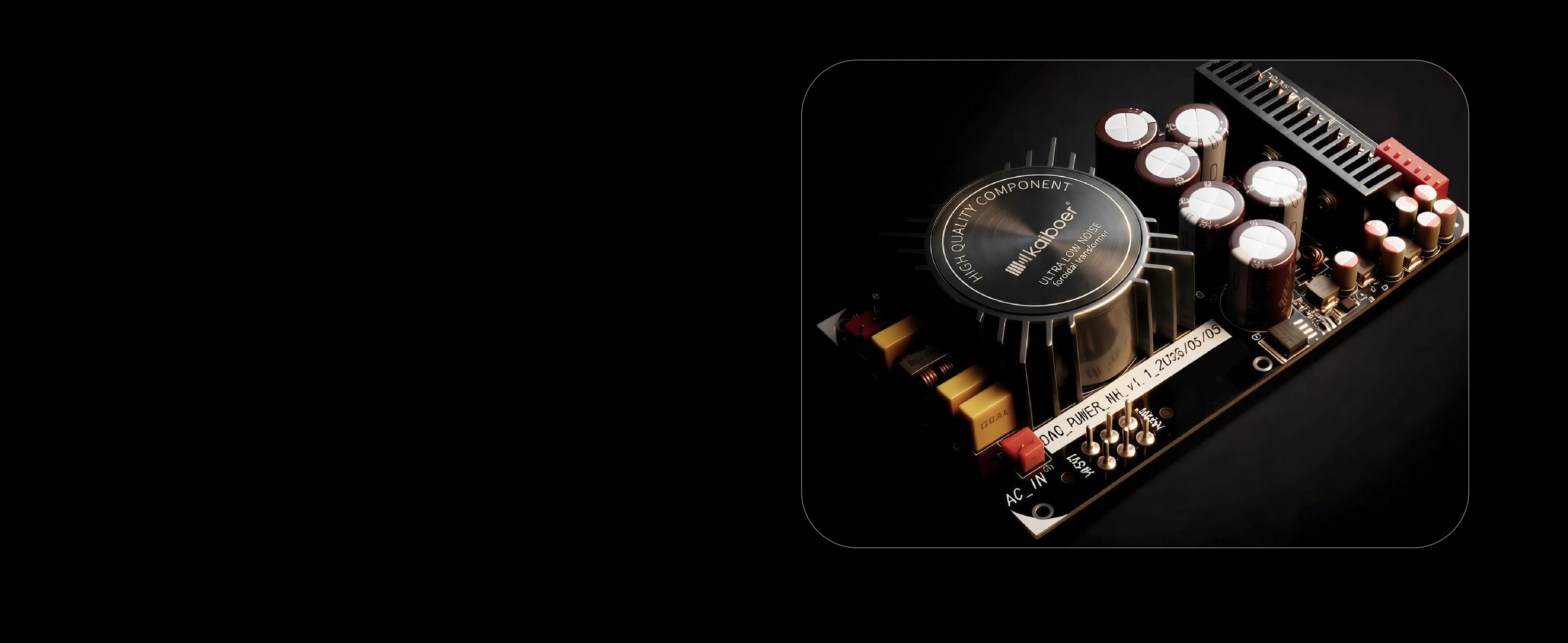 TOROIDAL LINEAR POWER SUPPLY CLEAN, LOW-NOISE POWER