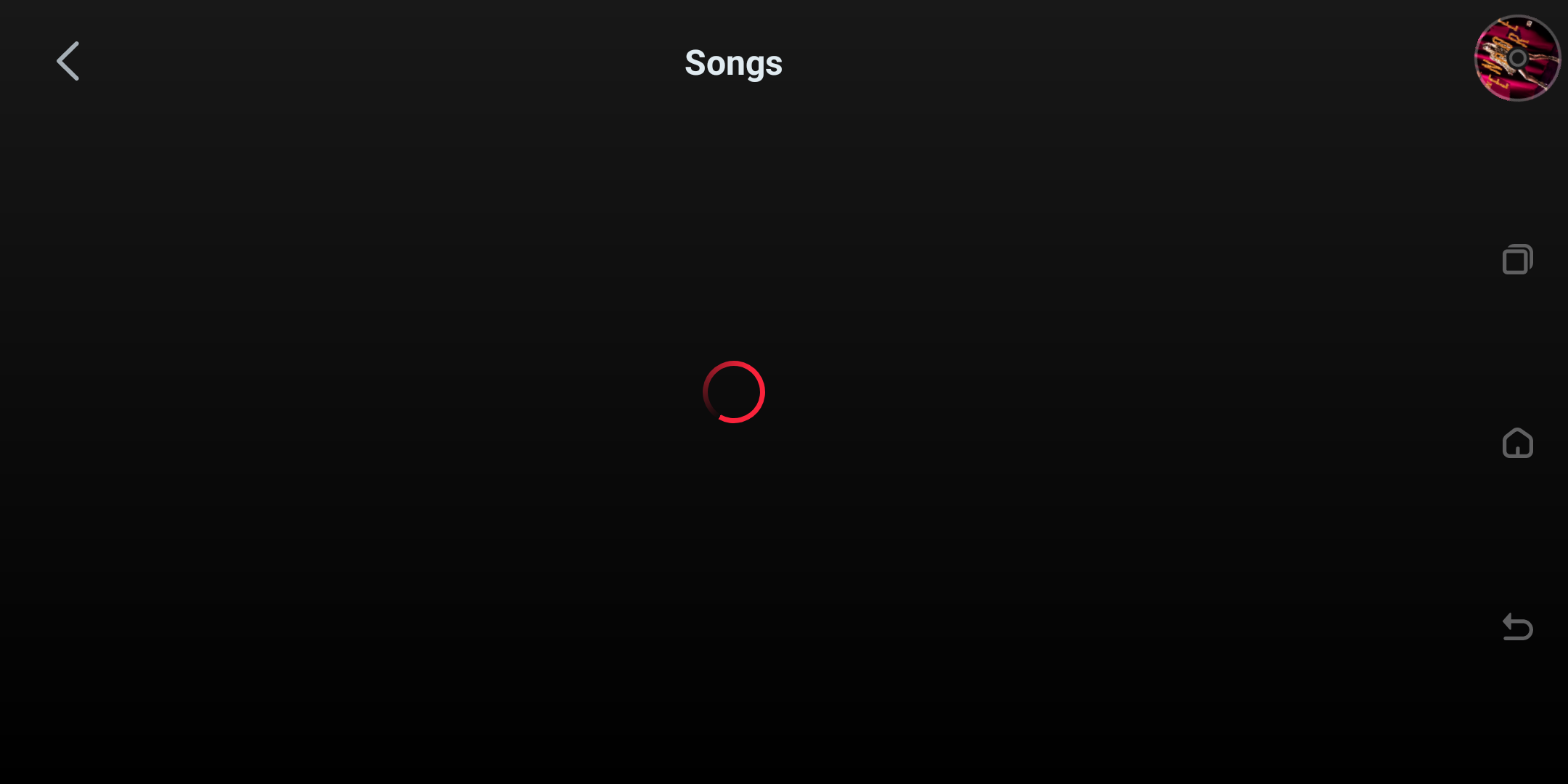 Apple Music Library songs page.