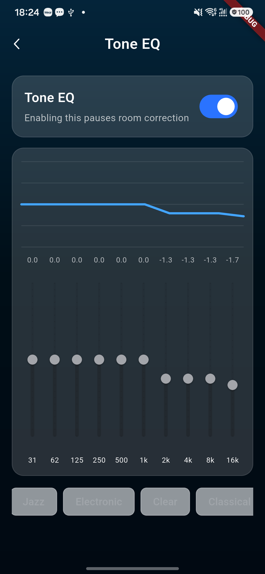 Tone EQ controls in Kaiboer Home.