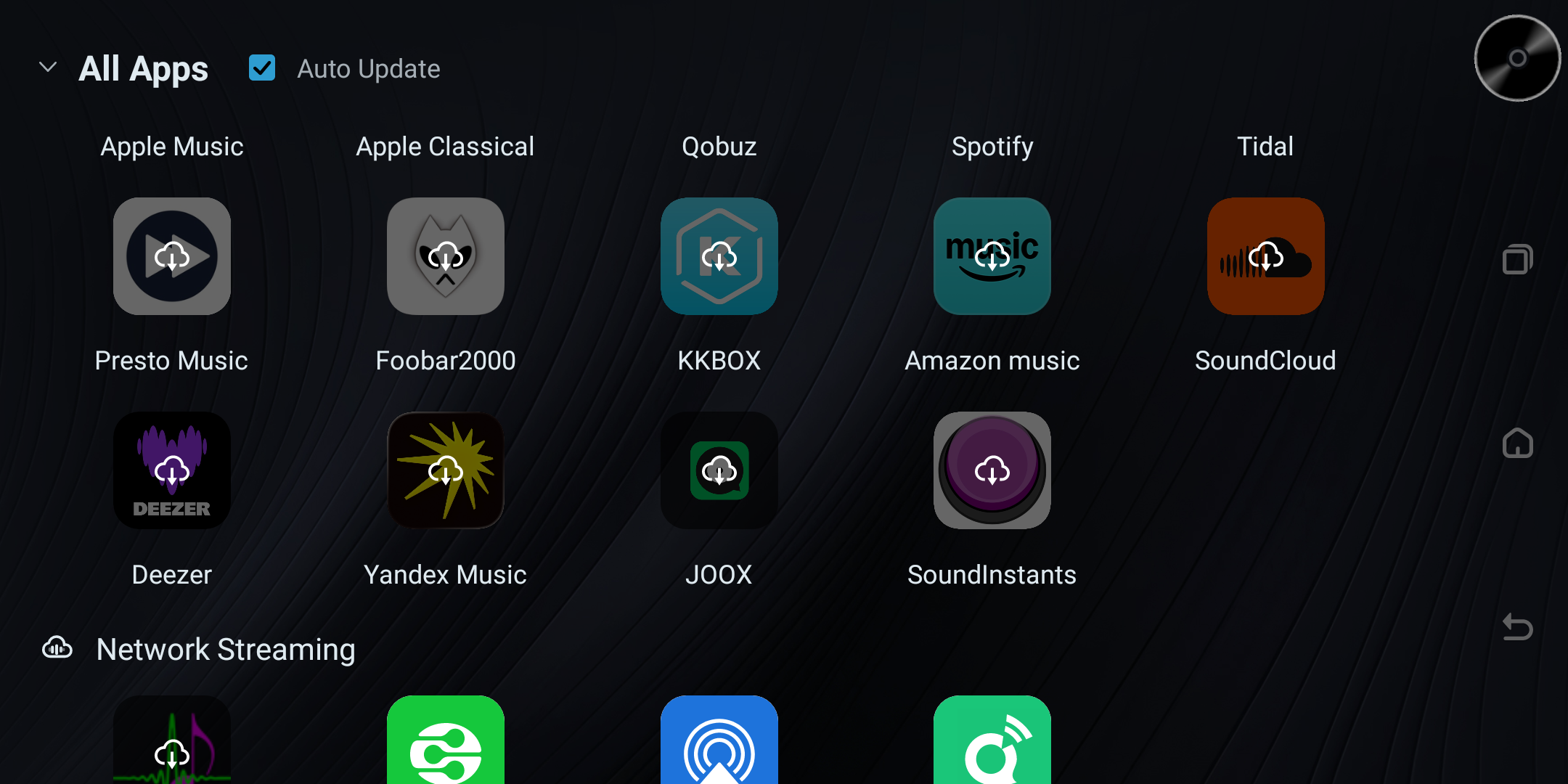 All Apps streaming-services overview.